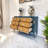Modern sea shell handle drawer accent cabinet