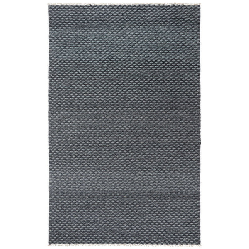 Tapis intérieur gris Aleshire, Rectangle de 5 pi x 7 pi 6 po