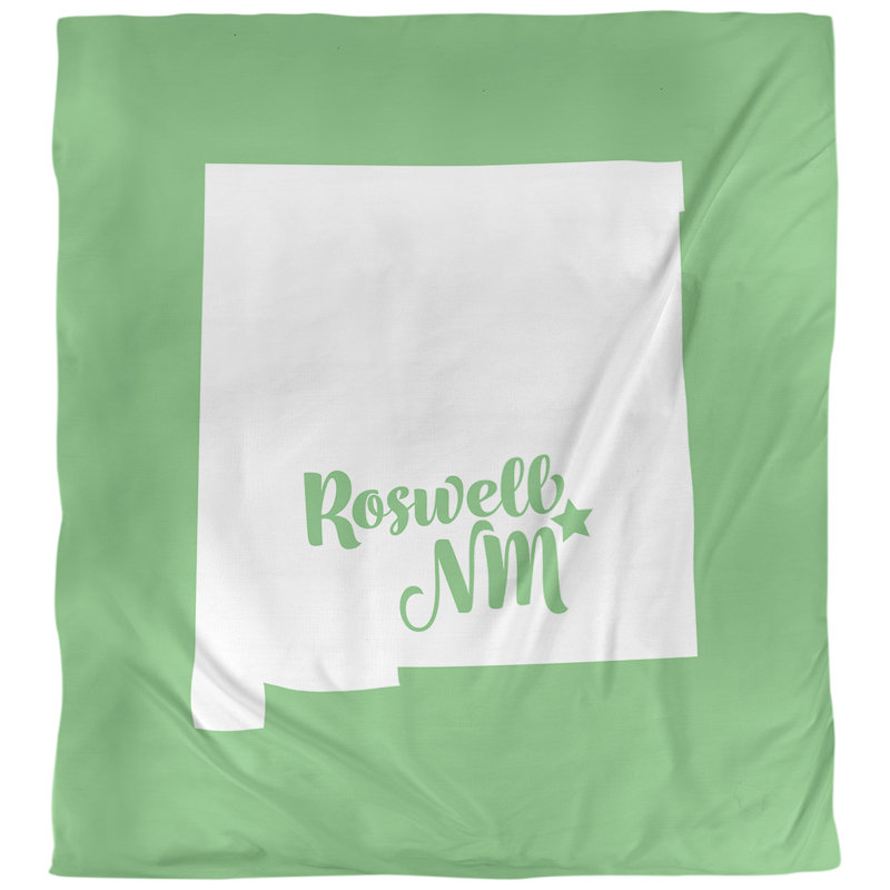 Housse de couette new mexico roswell, Vert, Microfibre