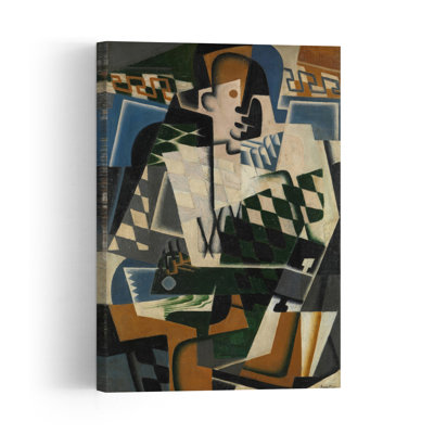 " Harlequin With A Guitar, 1917 Abstract Contemporary Wall Art Print " by Juan Gris