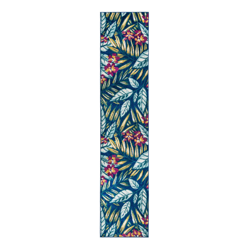 Bloom Floral Indoor Rug, Runner 2'7" x 12'