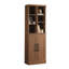 Armoire de rangement polyvalente à finition brune, six tablettes, tablettes réglables pour organiser une armoire de salle de bain, une buanderie ou une cuisine, beaucoup d'espace