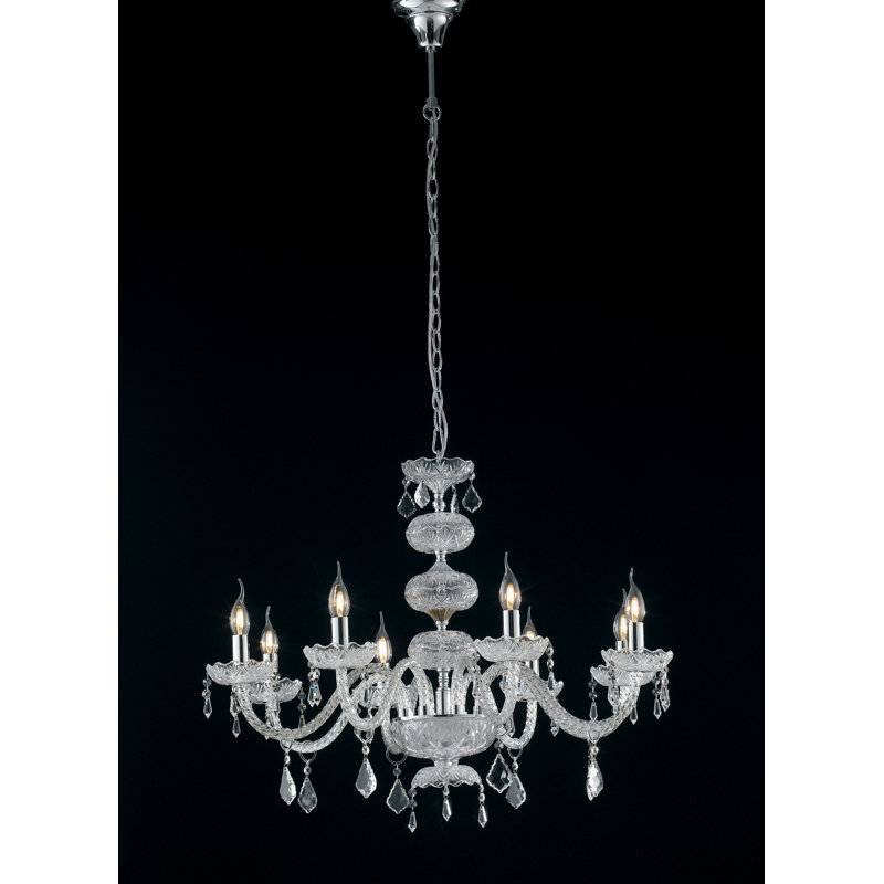 Greyson 8 - Light Candle Style Chandelier