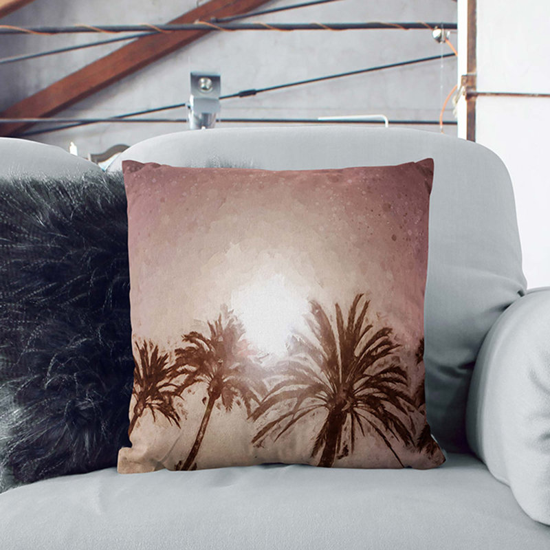 Square Throw Cushion, Stone, 40cm H x 40cm W x 15cm D