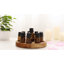 Wood 10 Compartment Makeup Organiser