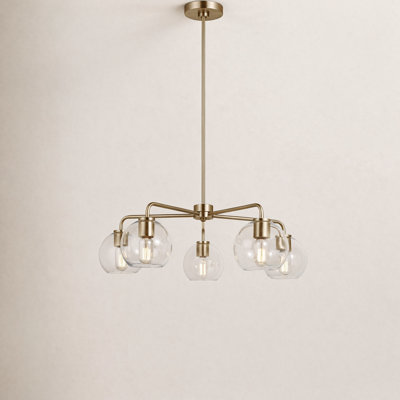Childerley 5 Light Metal Dimmable Chandelier