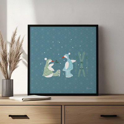 «Ducks in the Snow VII» par Yvette St. Amant, reproduction d'art