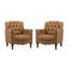 Annja 32" W Tufted Genuine Leather Armchair-80015534