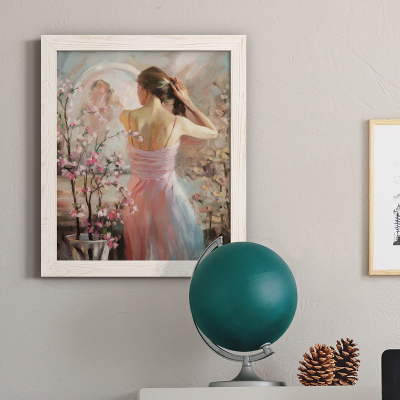Evening Ahead - Cadre photo, reproduction d'art sur toile, H 20 po x l 17 po x P 1,5 po, Cadre blanc