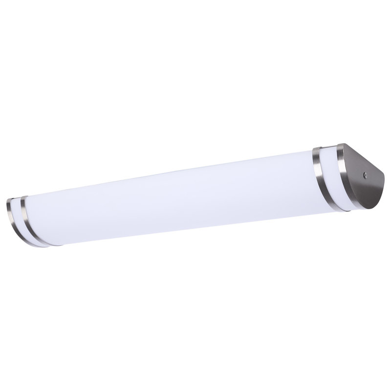  Olah LED Vanity Fixture 27K/3K/35K/4K/5K CCT Selectable, 5.71" H x 24.02" W x 2.83" D, Brushed Nickel