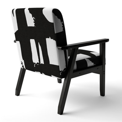 Inbar - Crossing Paths II - Upholstered Modern Accent Arm Chair