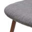 Chaise rembourrée en tissu Mid-Century (ensemble de 2)
