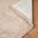 Tristion Cozy Faux Rabbit Fur Area Rug Machine Washable Rug in Beige