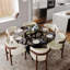  Table de salle à manger moderne pour 4-6 personnes avec plateau en verre trempé, base en acier au carbone pré-assemblée-797295498-797295543-797295496