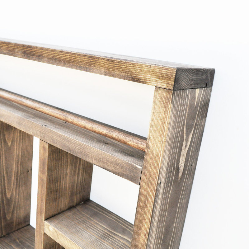 Tablette décorative en bois d'épinette 6 pièces Lansing