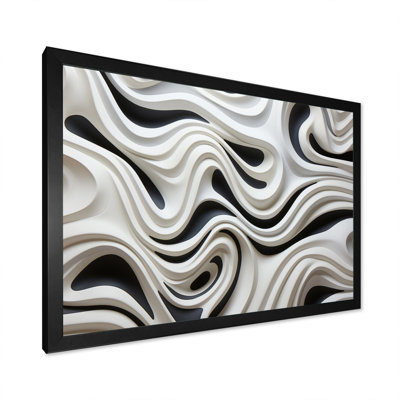 «Black White Opt Optic Symphony I», reproduction sur toile