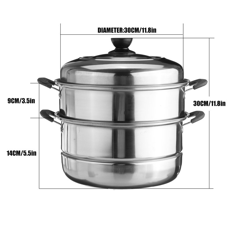 Symple Stuff Non-Stick Stainless Steel Soup Pot, 37cm