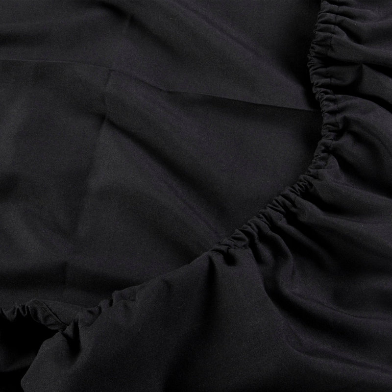 Ensemble de draps en microfibre 3 pièces, Noir