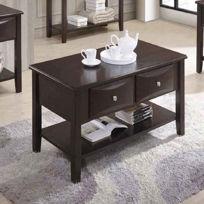 Table basse à deux tiroirs