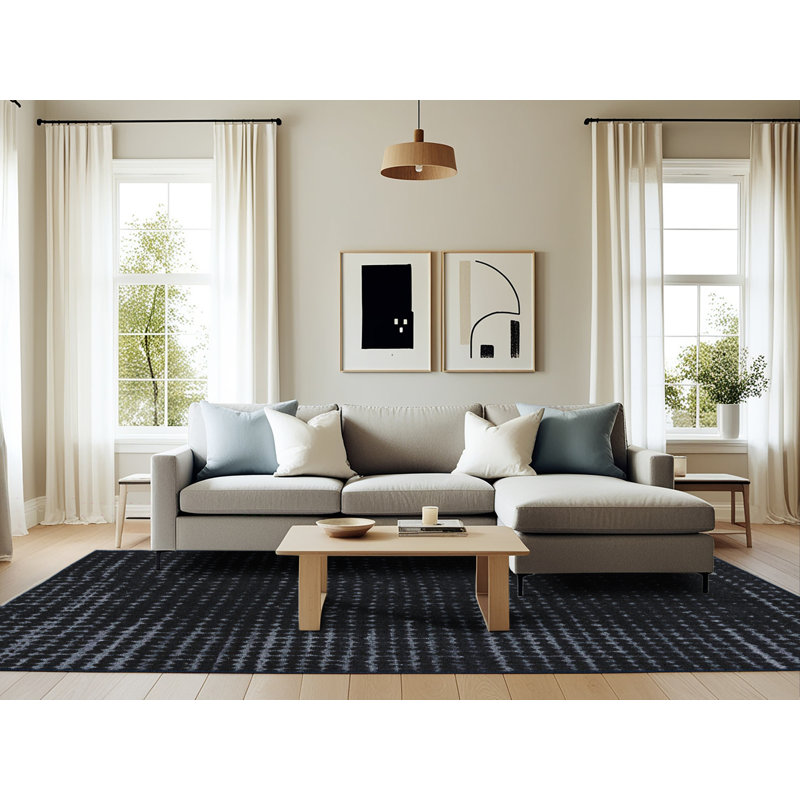 Tapis abstrait moderne 5097, Rectangle 6 pi x 9 pi