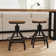 Cassiah Swivel Adjustable Height Counter Stool with Metal Frame