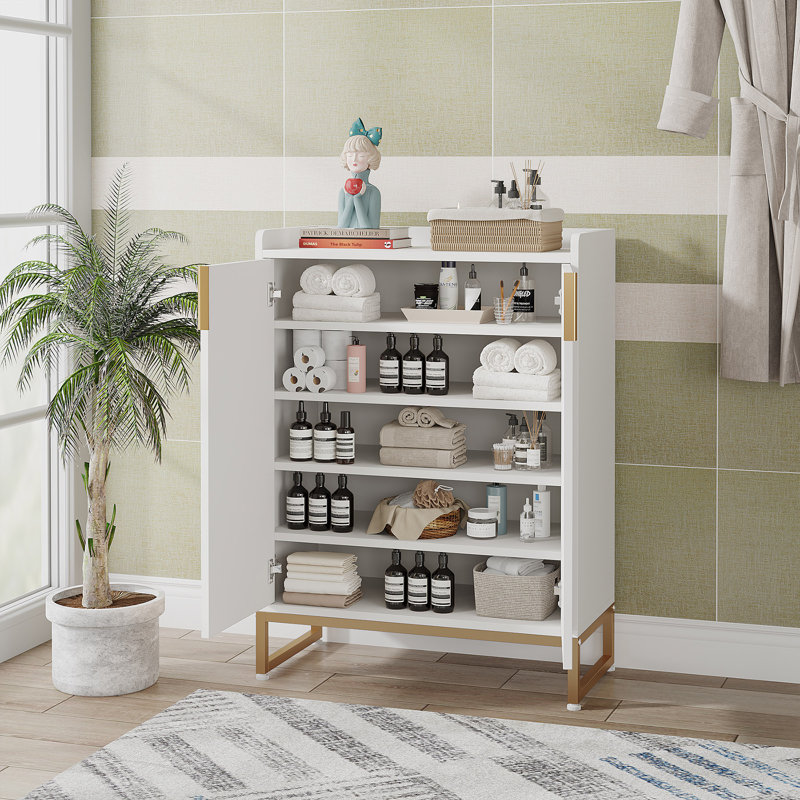 Armoire de rangement pour 25 paires de chaussures, Blanc