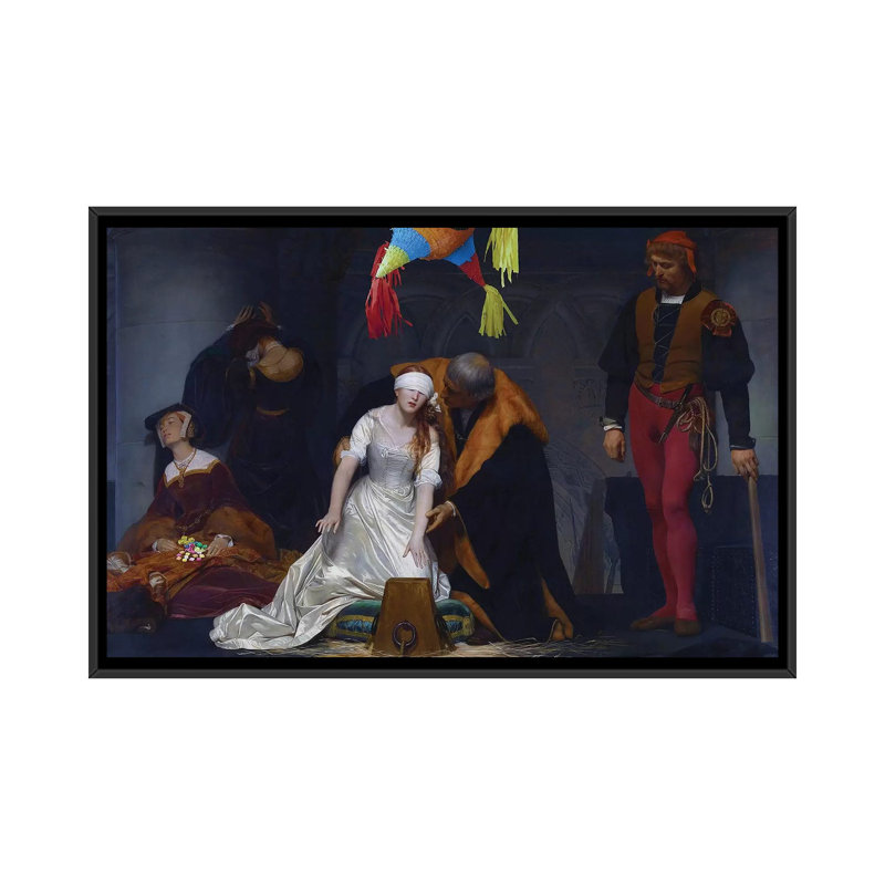«Mexico Pinata», impression sur toile, H 18 po x l 26 po x P 1,5 po, Toile avec cadre noir, Pas de tapis