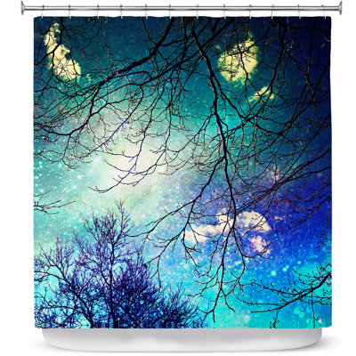 Rideau de douche simple night sky
