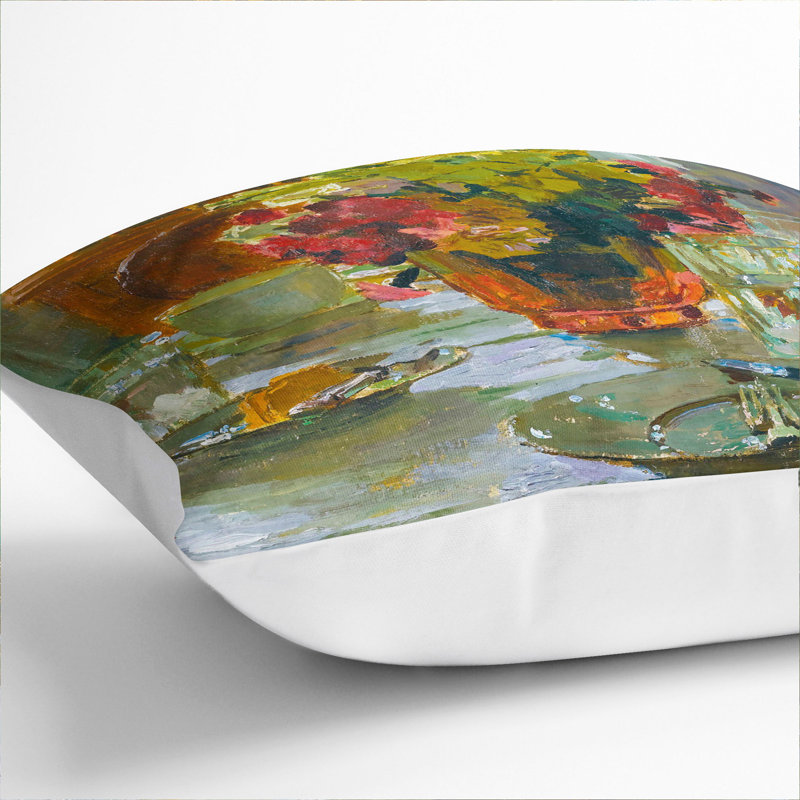 The Breakfast Table Scatter Cushion, White, 40cm H x 40cm W x 15cm D