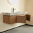 30"Bathroom Vanity with Sink, Roma Travertine Countertop and Ceramic Basin, Pre-Assembled Cabinet