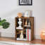 (Ensemble de 2) Petite bibliothèque moderne brune à 2 niveaux-1216567217