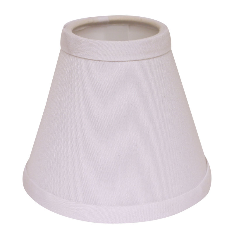 Ensemble de 6 abat-jour sans lustre, H 4 po x l 5 po x P 5 po, Blanc