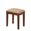 Ensemble de coiffeuse de maquillage avec miroir lumineux réglable 3 modes, coiffeuse moderne avec grandes tablettes, tiroir et canette, noyer