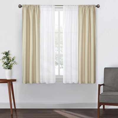 Ensemble de rideaux transparents 4 pièces Sunclipse