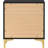 Elegant Bedroom Nightstand In Black And Gold - 2 Drawer Practical Storage Modern For Elegance-1485823556