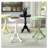 White Side Table with Turned Pedestal