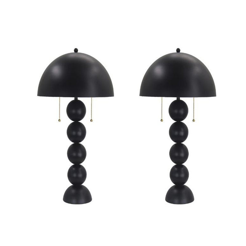 Lampe de table à boules empilées en métal 26 po Jorn