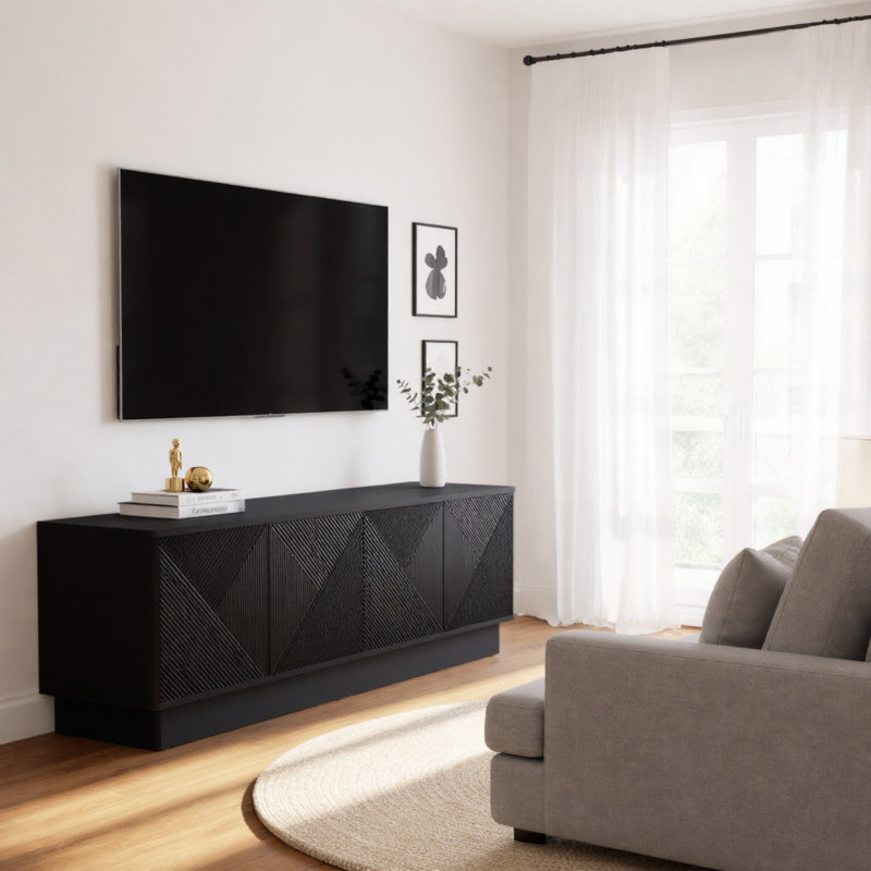 Cloison réglable à quatre portes avec armoire d'éclairage décorative à DEL