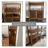 Retro Walnut Solid Wood Accent Cabinet