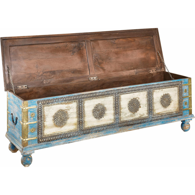 Effie Solid Wood Storage Bench