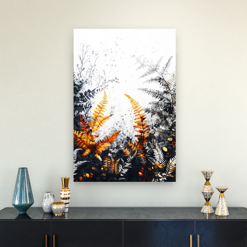 Fougères d'automne, H 36 po x l 24 po