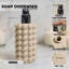 Ensemble d'accessoires de salle de bain texturé à bulles 2 pièces, distributeur de savon en résine et porte-brosse à dents pour salle de bain, chambre d'invité, appartement et dortoir Better Sand Nova Collection-129480800
