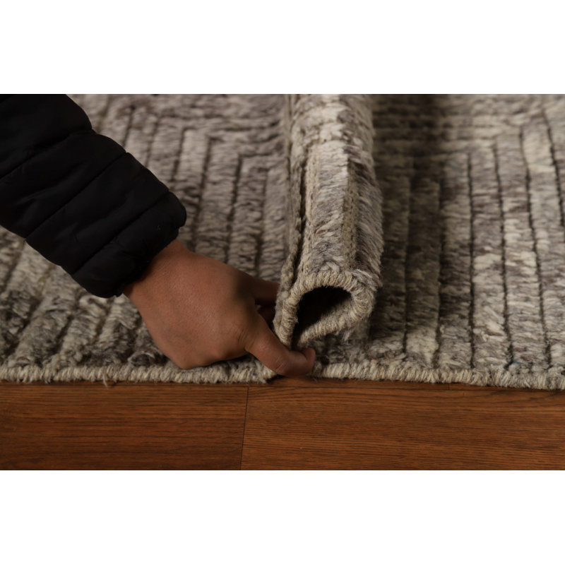 Abstract Wool Moroccan Modern Accent Rug 2x3