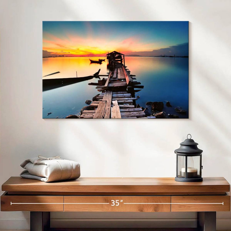 Aletra Jelutong Penang Fishing Pier, 16" H x 24" W
