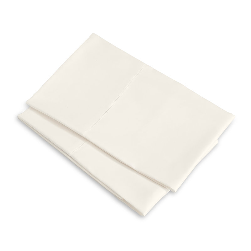 Nuvola Sateen Pillow Case, Ivory, Standard Pillowcase