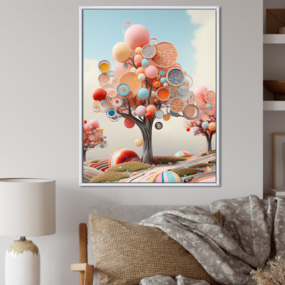 «Playful Abstract Tree of Wonders», reproduction sur toile