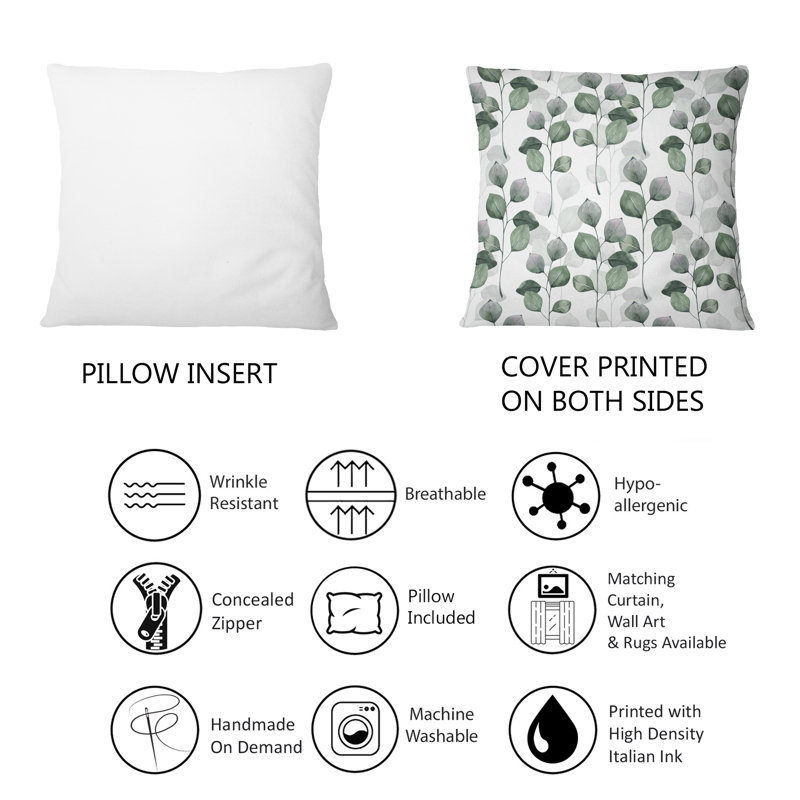 Floral Throw Pillow