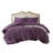 Mia Purple Ultra-Soft Washed Ruched Dreamy 3-Piece King Comforter Set-115077302-115077306