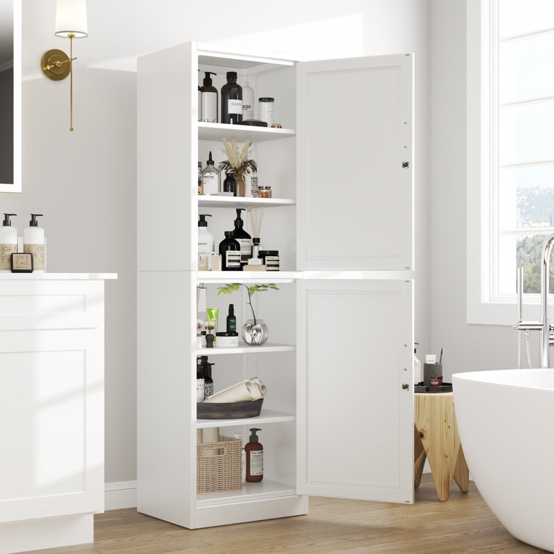 67"H Metal Locker Tall Narrow Storage Cabinet for School Classroom,Bedroom,Gym Home Office,Entryway and Hallway, White