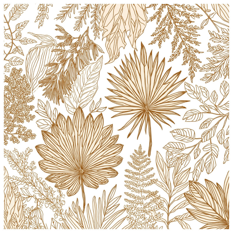Intricate Line Botanical Comforter, Twin